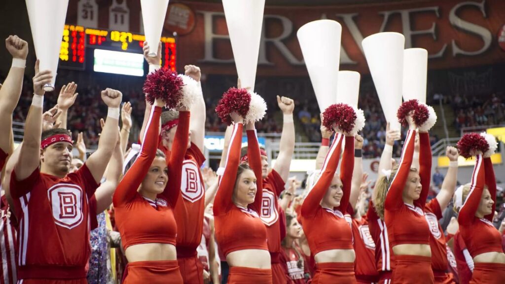 Bradley Braves Basketball Cheerleaders